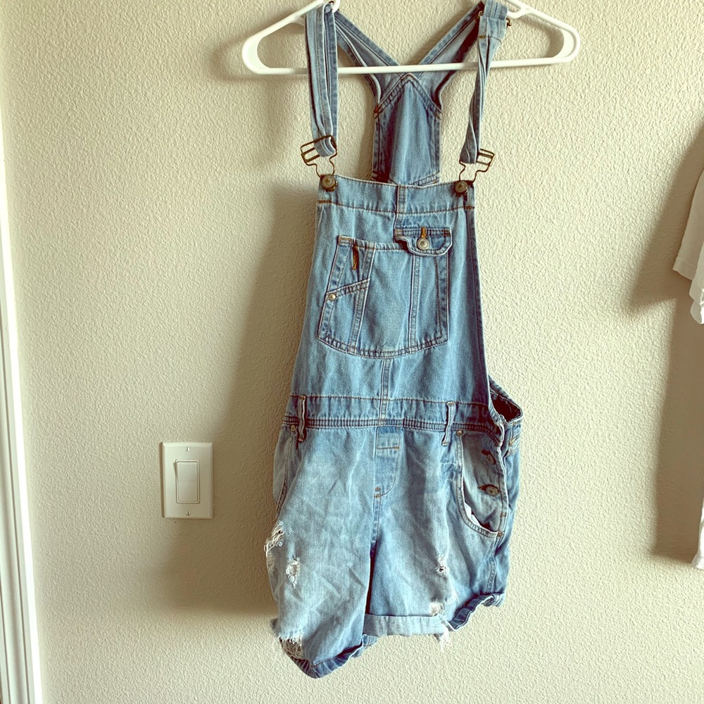 Distressed Overalls